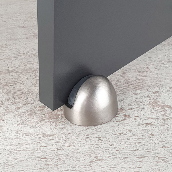 Butée de porte sol DEMI-LUNE REHAUSSE, Laiton