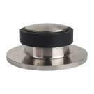 Butée de porte sol GRAPHIC, Inox mat anneau Caoutchouc noir