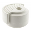 Butée de porte sol DESIGN, Caoutchouc blanc