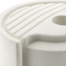 Butée de porte sol DESIGN, Caoutchouc blanc