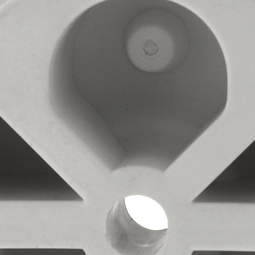 Butée de porte sol DESIGN, Caoutchouc blanc