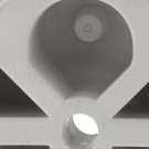 Butée de porte sol DESIGN, Caoutchouc blanc
