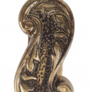 Poignée de fenêtre crémone LOUIS XV, Laiton doré patiné