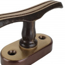 Poignée de fenêtre crémone VANESSA, Laiton doré patiné