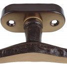 Poignée de fenêtre crémone ISABELLA, Laiton doré patiné