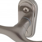 Poignée de fenêtre crémone ALMA, Zamak gris nickel mat