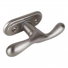 Poignée de fenêtre crémone ALMA, Zamak gris nickel mat