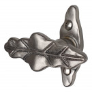 Poignée de fenêtre crémone FEUILLE, Aluminium gris vieil argent