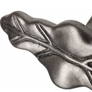Poignée de fenêtre crémone FEUILLE, Aluminium gris vieil argent