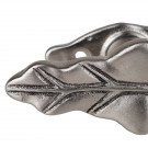 Poignée de fenêtre crémone FEUILLE, Aluminium gris vieil argent