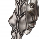 Poignée de fenêtre crémone FEUILLE, Aluminium gris vieil argent