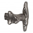 Poignée de fenêtre crémone FEUILLE, Aluminium gris vieil argent