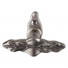 Poignée de fenêtre crémone FEUILLE, Aluminium gris vieil argent