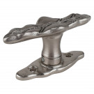 Poignée de fenêtre crémone FEUILLE, Aluminium gris vieil argent