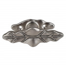 Poignée de fenêtre crémone FEUILLE, Aluminium gris vieil argent