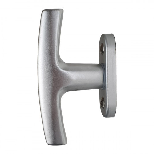 Poignée de fenêtre crémone CHAMONIX, Aluminium anodisé gris argent F1 ou doré F2