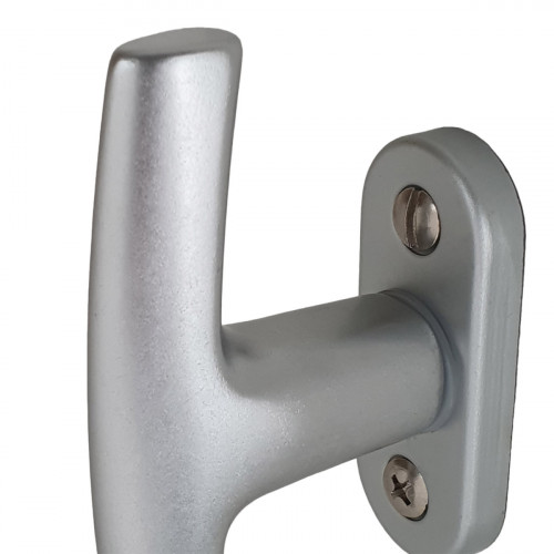 Poignée de fenêtre crémone CHAMONIX, Aluminium anodisé gris argent F1 ou doré F2
