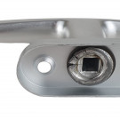 Poignée de fenêtre crémone CHAMONIX, Aluminium anodisé gris argent F1 ou doré F2