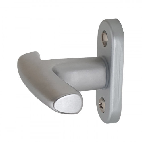 Poignée de fenêtre crémone CHAMONIX, Aluminium anodisé gris argent F1 ou doré F2