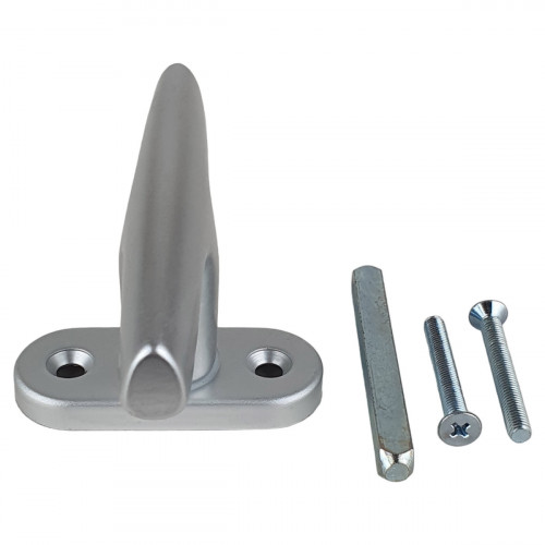 Poignée de fenêtre crémone CHAMONIX, Aluminium anodisé gris argent F1 ou doré F2