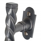 Poignée de fenêtre crémone NANTUA, Aluminium gris aspect patiné