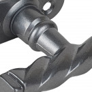 Poignée de fenêtre crémone NANTUA, Aluminium gris aspect patiné