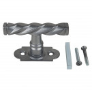 Poignée de fenêtre crémone NANTUA, Aluminium gris aspect patiné
