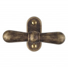 Poignée de fenêtre crémone CARINA, Laiton antique