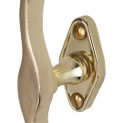 Poignée de fenêtre crémone AGATHE, Zamak doré poli brillant