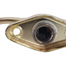 Poignée de fenêtre crémone AGATHE, Zamak doré poli brillant