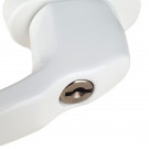 Poignée de fenêtre à clé CLASSIQUE, Aluminium laqué blanc