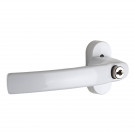 Poignée de fenêtre à clé CLASSIQUE, Aluminium laqué blanc
