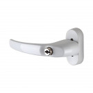 Poignée de fenêtre à clé CLASSIQUE, Aluminium laqué blanc