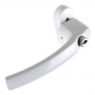 Poignée de fenêtre à clé CLASSIQUE, Aluminium laqué blanc