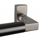 Poignée de fenêtre ALASKA, Inox PVD Titane gris nickel mat et canon de fusil