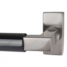 Poignée de fenêtre ALASKA, Inox PVD Titane gris nickel mat et canon de fusil