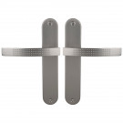 2 poignées de porte AUDACE BDC, Aluminium entraxe 195 mm