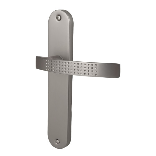 2 poignées de porte AUDACE BDC, Aluminium entraxe 195 mm