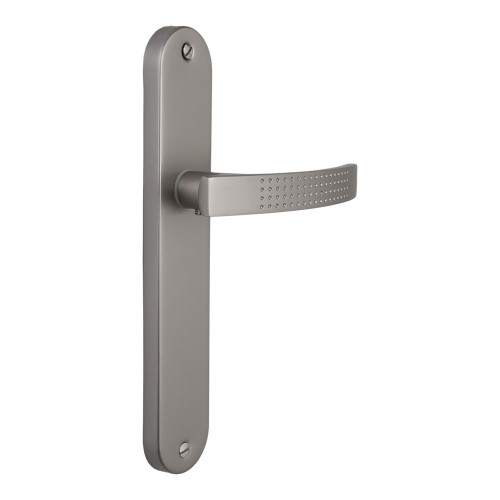 2 poignées de porte AUDACE BDC, Aluminium entraxe 195 mm