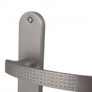 2 poignées de porte AUDACE BDC, Aluminium entraxe 195 mm