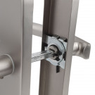 2 poignées de porte AUDACE BDC, Aluminium entraxe 195 mm