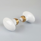 Bouton double OLIVES, embase dorée