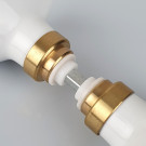 Bouton double OLIVES, embase dorée