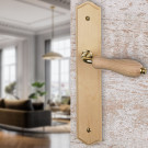Poignée de porte POIRE, boit brut