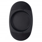 2 poignées de porte coulissante CUVETTE, Nylon noir BDC avec douille