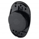 2 poignées de porte coulissante CUVETTE, Nylon noir BDC avec douille