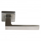 2 poignées de porte sur rosace carrée LOFT, Métal