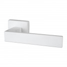 2 poignées de porte sur rosace carrée LOFT, Métal mat