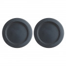 2 poignées cuvettes rondes BASIC, Zamak noir mat Ø59mm