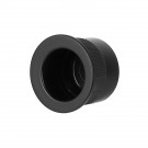 Tire-doigt encastrable porte coulissante BASIC, Zamak noir mat